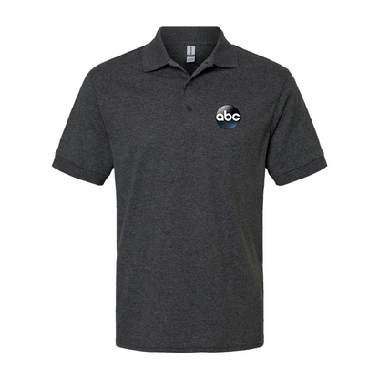 Men's Abc Logo Gildan Dry Blend Jersey Polo