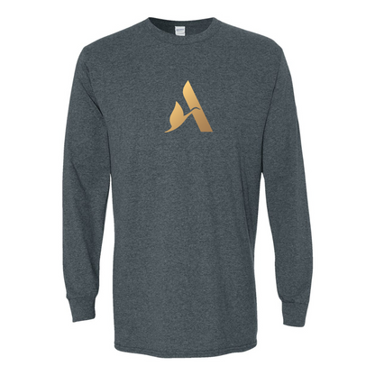 Men's Accor Golden Logo Gildan Heavy Cotton Long Sleeve T-Shirt