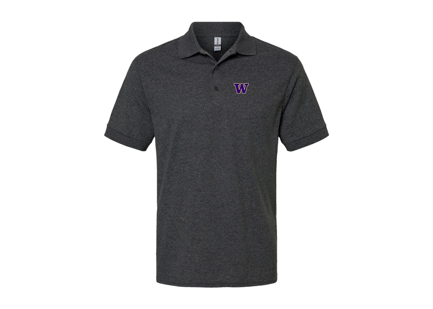 Men's Washington Huskies Gildan Dry Blend Jersey Polo