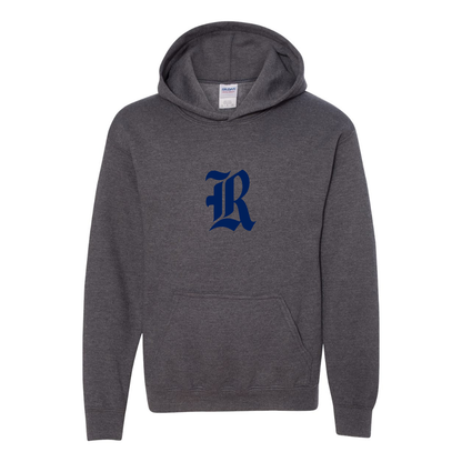Youth Rice Owls Logo Gildan Heavy Blend  Hooded Sweatshirt