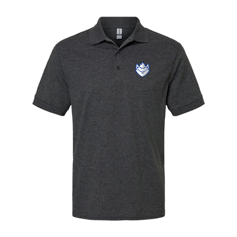 Men's Saint Louis Billikens Logo Gildan Dry Blend Jersey Polo