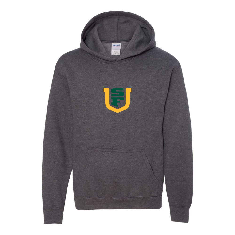 Youth San Francisco Dons Logo Gildan Heavy Blend  Hooded Sweatshirt