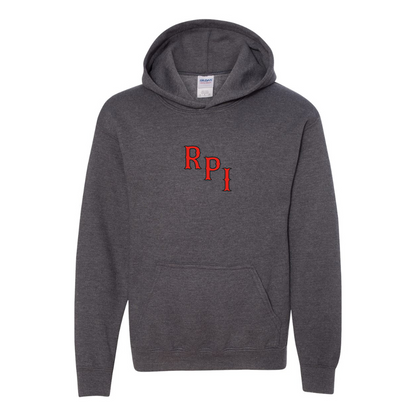 Youth RPI Engineers Logo Gildan Heavy Blend  Hooded Sweatshirt