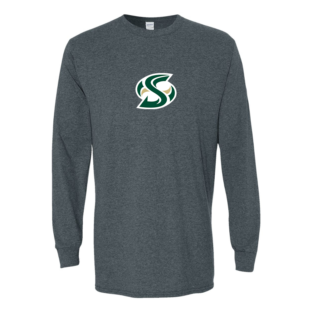 Men's Sacramento State Hornets Logo  Gildan Heavy Cotton Long Sleeve T-Shirt