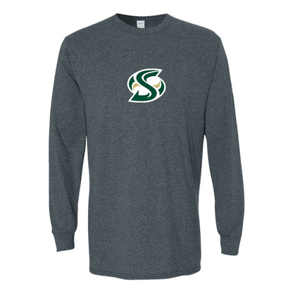 Men's Sacramento State Hornets Logo  Gildan Heavy Cotton Long Sleeve T-Shirt