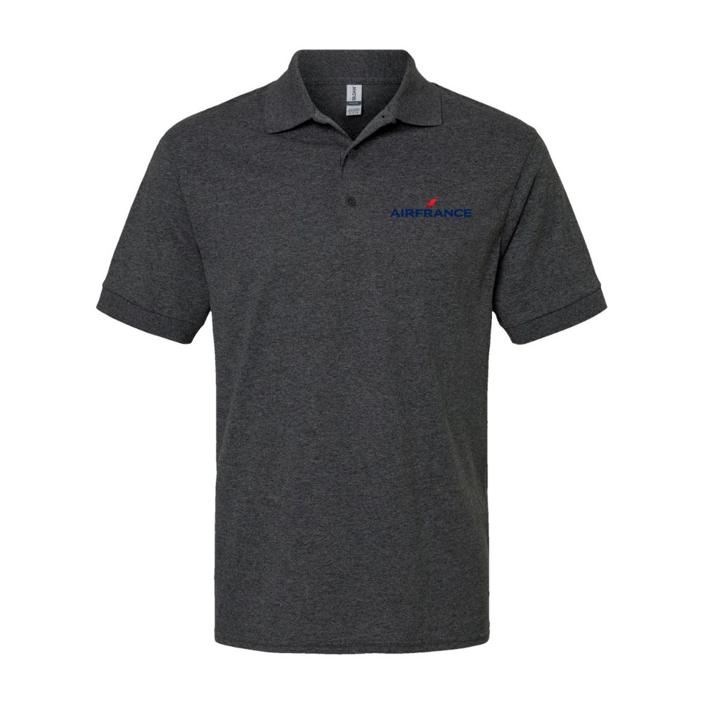 Men's Air France Logo Gildan Dry Blend Jersey Polo