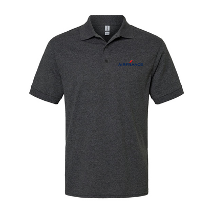Men's Air France Logo Gildan Dry Blend Jersey Polo