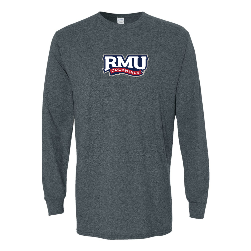 Men's Robert Morris Colonials Logo Gildan Heavy Cotton Long Sleeve T-Shirt