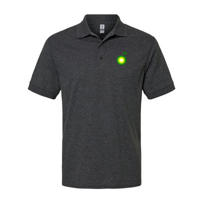 Men's BP Oil Logo Gildan Dry Blend Jersey Polo