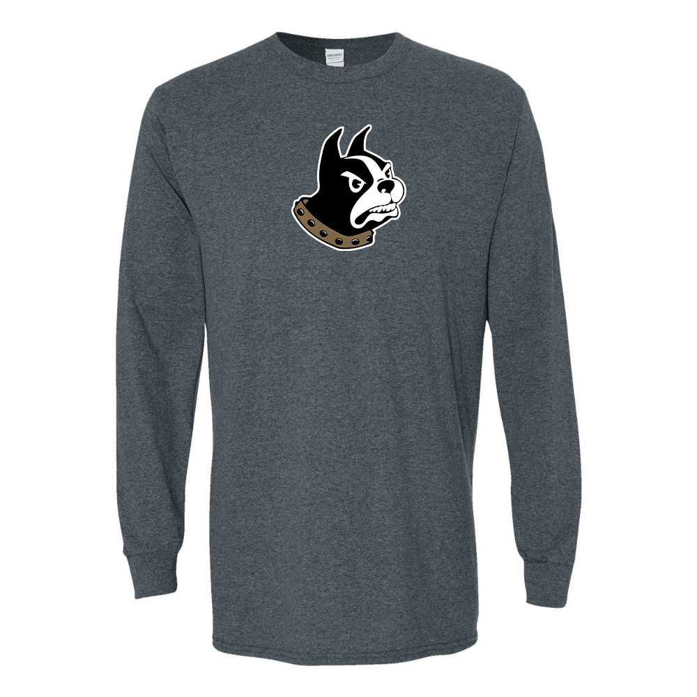 Men's Wofford Terriers Gildan Heavy Cotton Long Sleeve T-Shirt