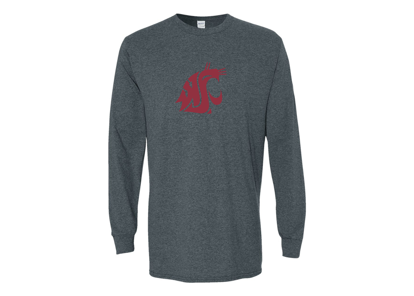 Men's Washington State Cougars Gildan Heavy Cotton Long Sleeve T-Shirt