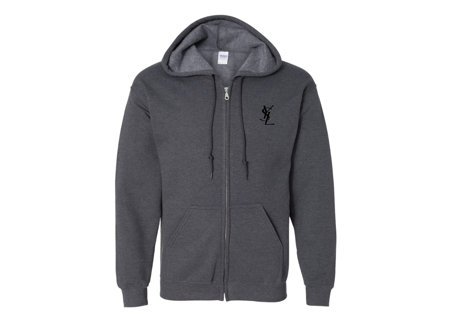 Men's YSL Gildan  Heavy Blend Full Zip Hooded Sweatshirt