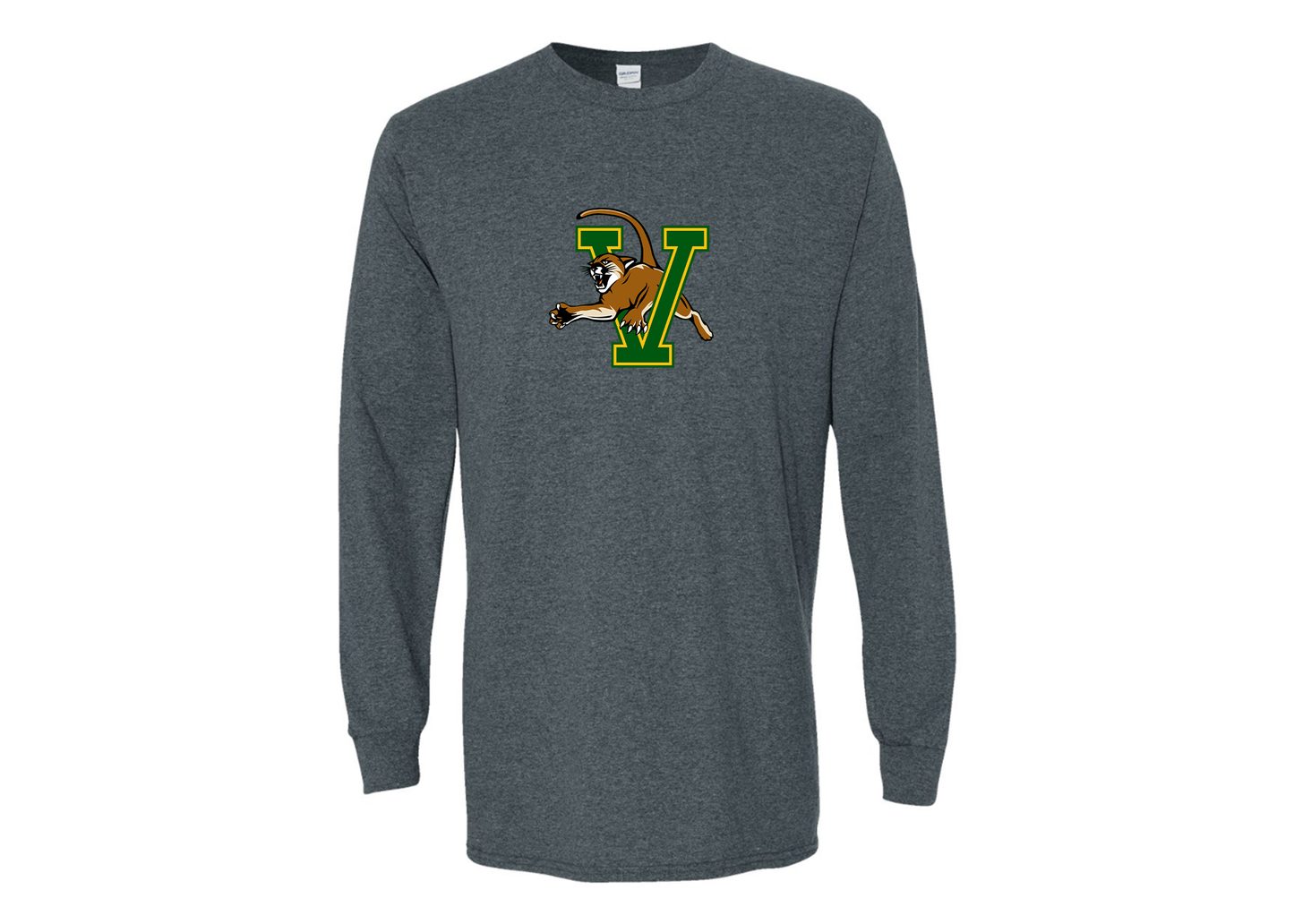 Men's Vermont Catamounts Gildan Heavy Cotton Long Sleeve T-Shirt