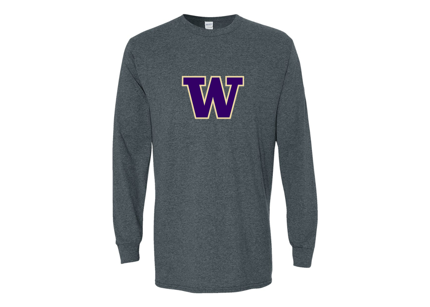 Men's Washington Huskies Gildan Heavy Cotton Long Sleeve T-Shirt