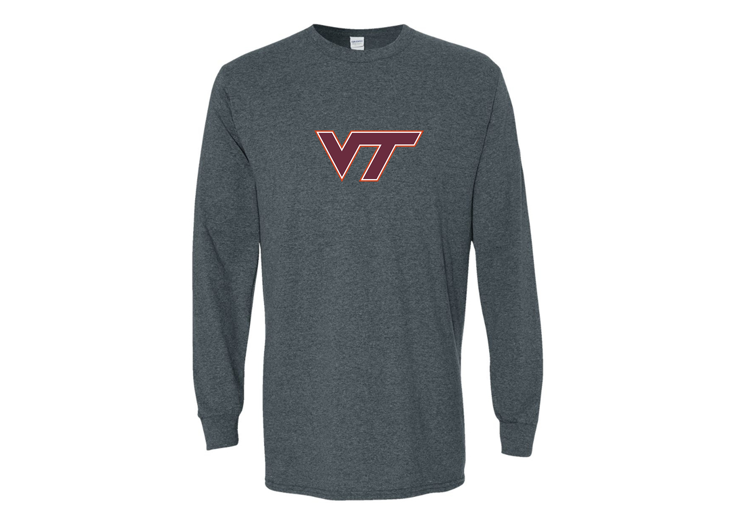 Men's Virginia Tech Hokies Gildan Heavy Cotton Long Sleeve T-Shirt