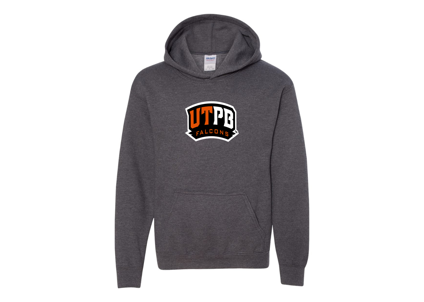 Youth UTPB Falcons Gildan Heavy Blend  Hooded Sweatshirt