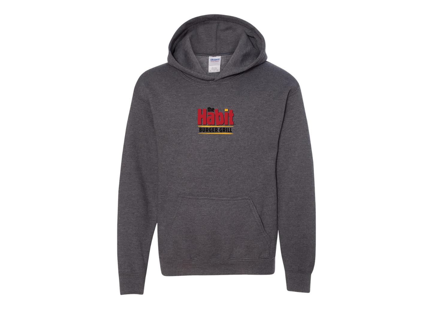Youth The Habit Burger Grill Gildan Heavy Blend  Hooded Sweatshirt