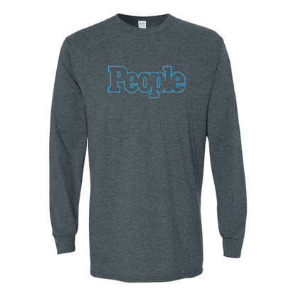 Men's People Magazine Logo Gildan Heavy Cotton Long Sleeve T-Shirt