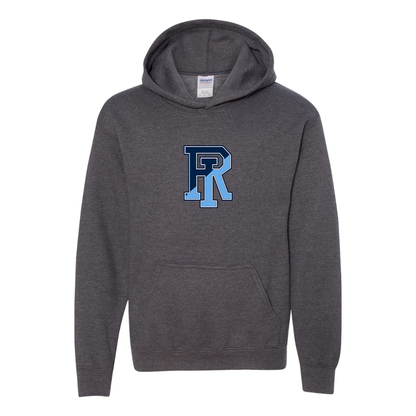 Youth Rhode Island Rams Logo Gildan Heavy Blend  Hooded Sweatshirt
