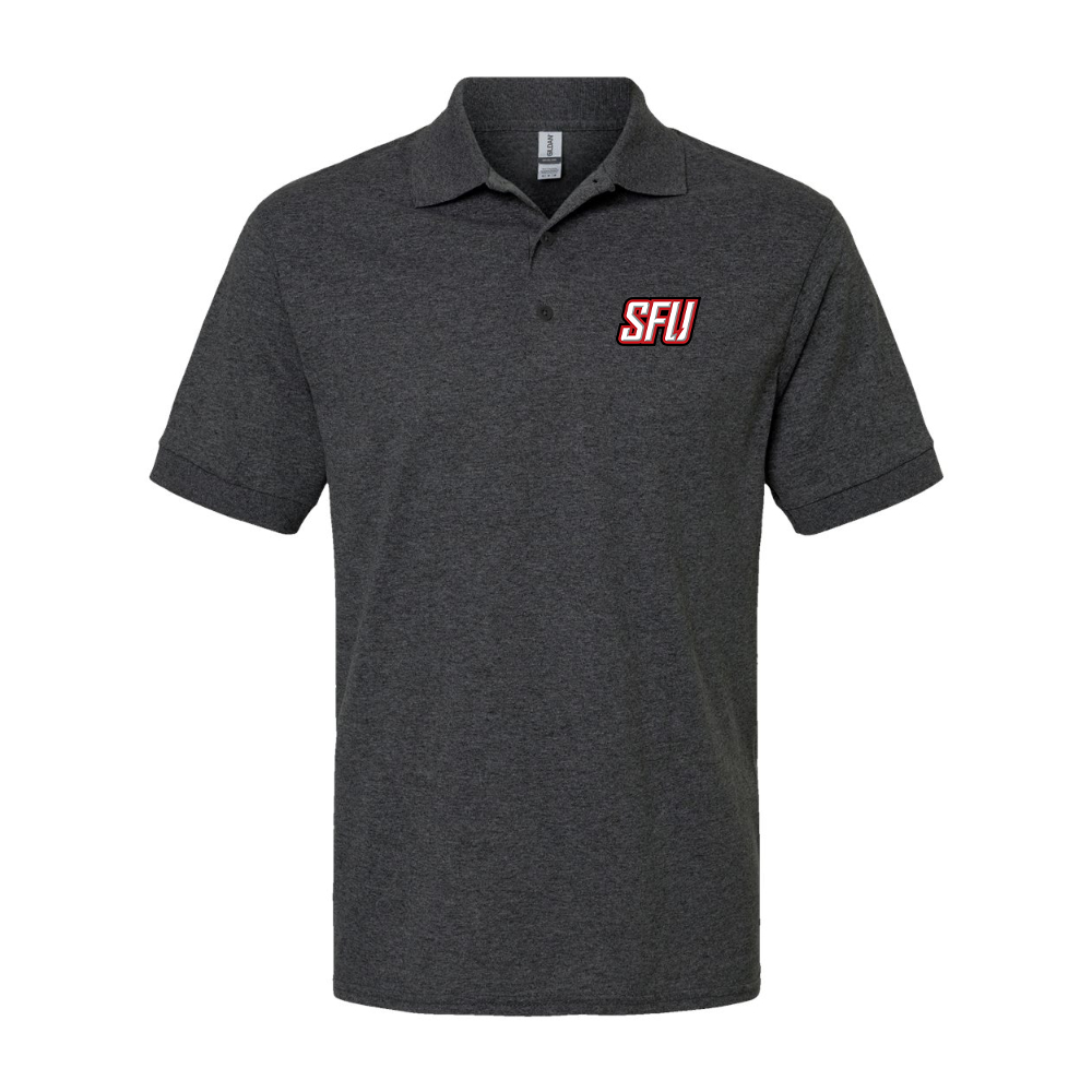 Men's Saint Francis Red Flash Logo Gildan Dry Blend Jersey Polo