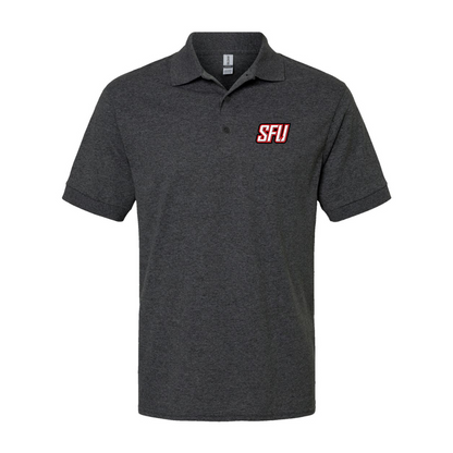 Men's Saint Francis Red Flash Logo Gildan Dry Blend Jersey Polo