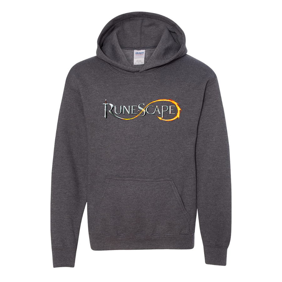 Youth Runescape Logo Gildan Heavy Blend  Hooded Sweatshirt