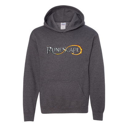 Youth Runescape Logo Gildan Heavy Blend  Hooded Sweatshirt