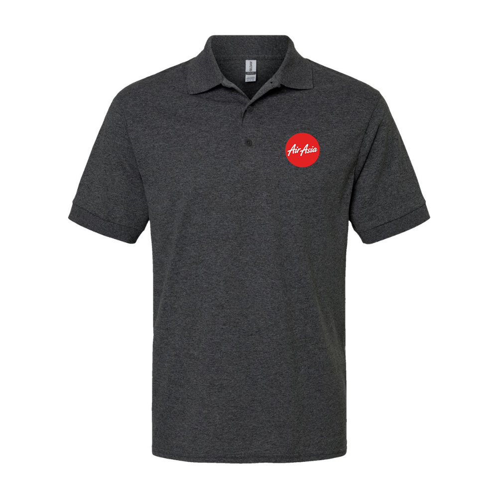 Men's Air Asia Logo Gildan Dry Blend Jersey Polo