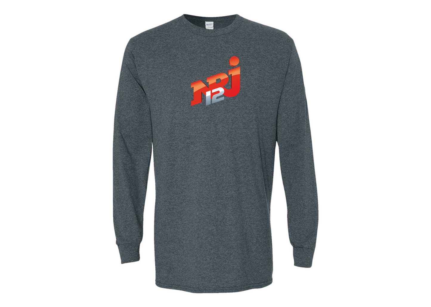 Men's NRJ 12 Logo Gildan Heavy Cotton Long Sleeve T-Shirt