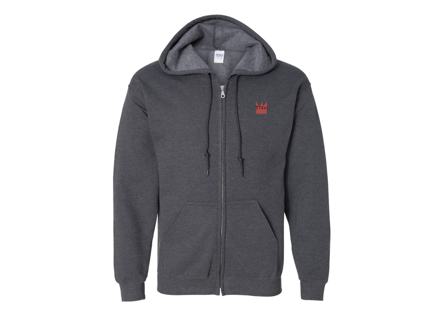 Men's Train Gildan  Heavy Blend Full Zip Hooded Sweatshirt