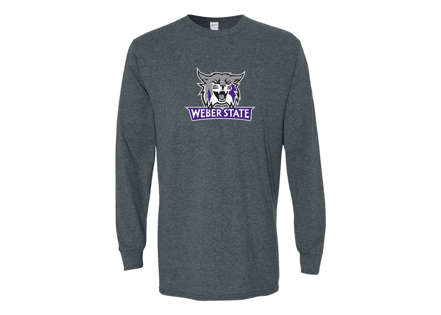 Men's Weber State Wildcats Gildan Heavy Cotton Long Sleeve T-Shirt