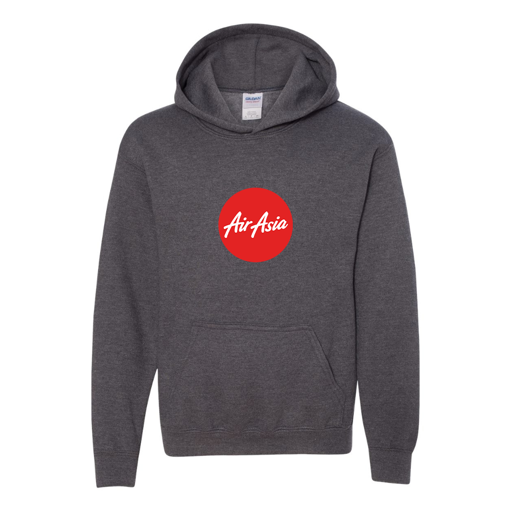Youth Air Asia Logo Gildan Heavy Blend  Hooded Sweatshirt