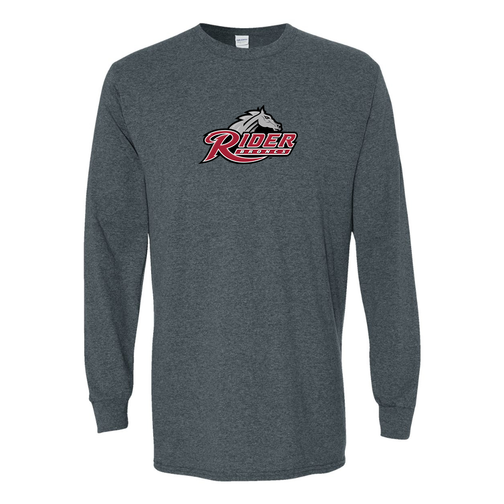 Men's Rider Broncs Logo Gildan Heavy Cotton Long Sleeve T-Shirt