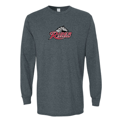 Men's Rider Broncs Logo Gildan Heavy Cotton Long Sleeve T-Shirt