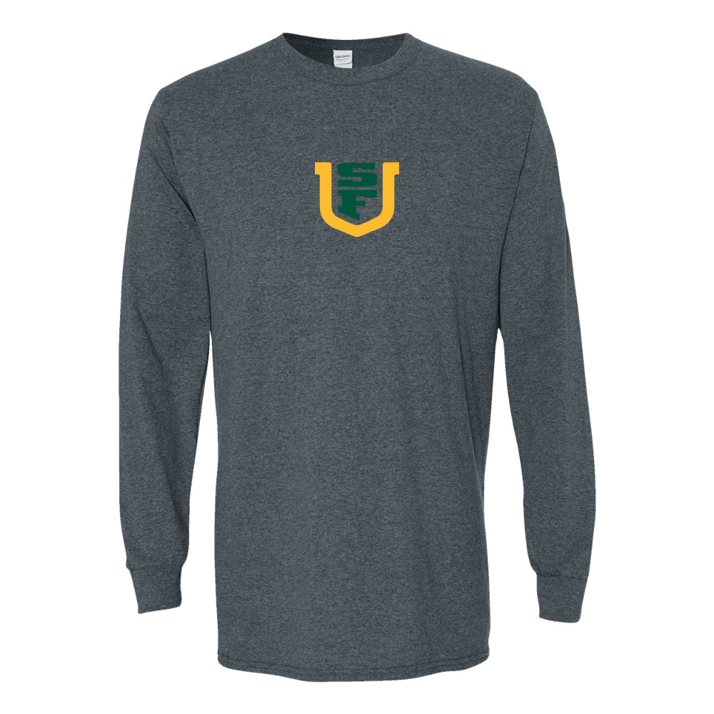 Men's San Francisco Dons Logo Gildan Heavy Cotton Long Sleeve T-Shirt