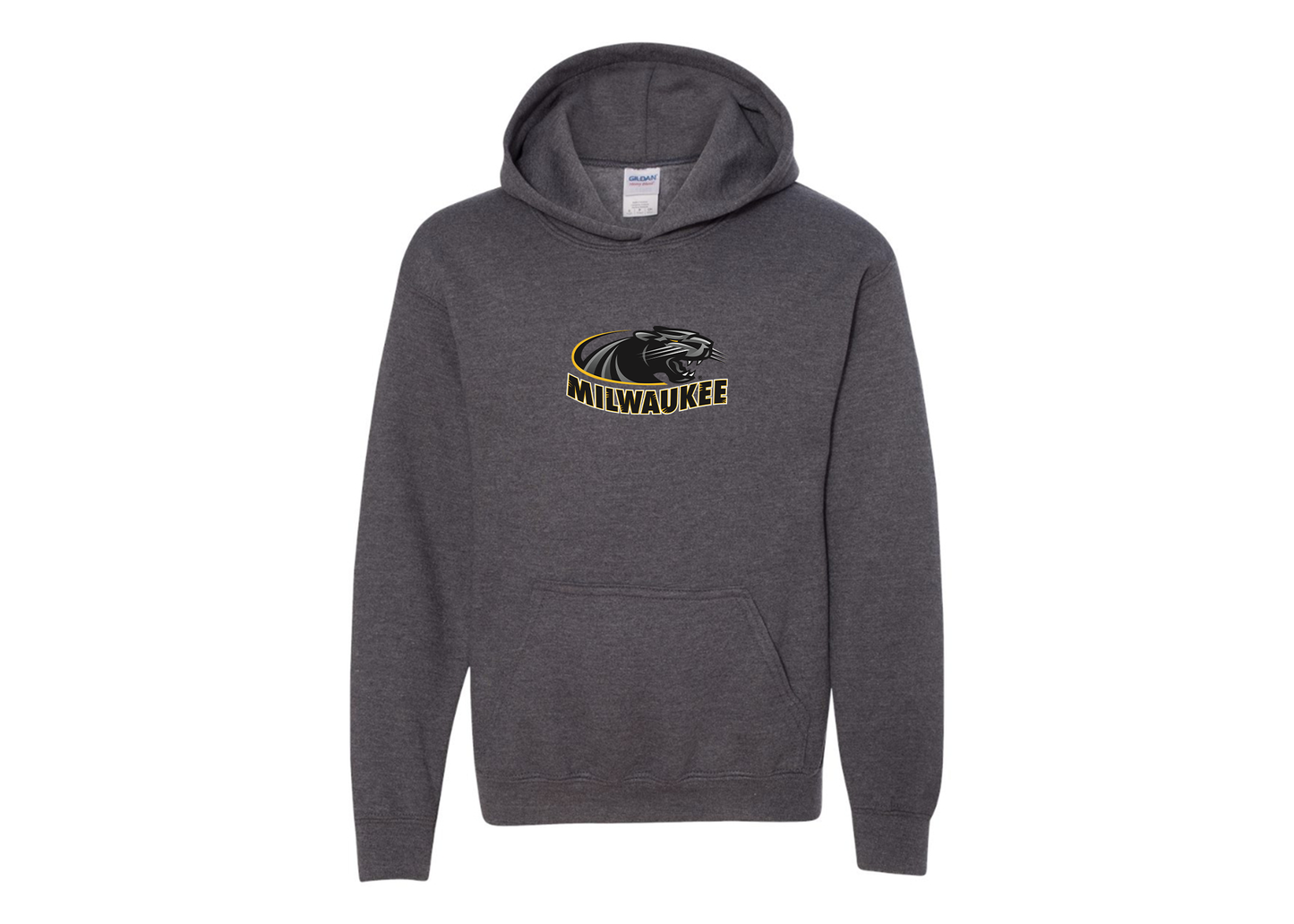 Youth Wisconsin Milwaukee Panthers Gildan Heavy Blend  Hooded Sweatshirt