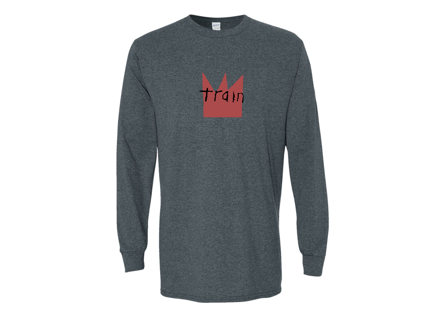 Men's Train Gildan Heavy Cotton Long Sleeve T-Shirt