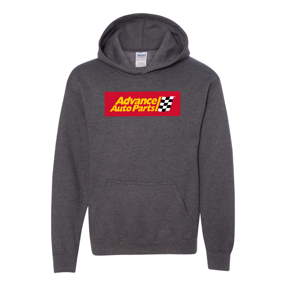 Youth Advance Auto Parts Logo Gildan Heavy Blend  Hooded Sweatshirt