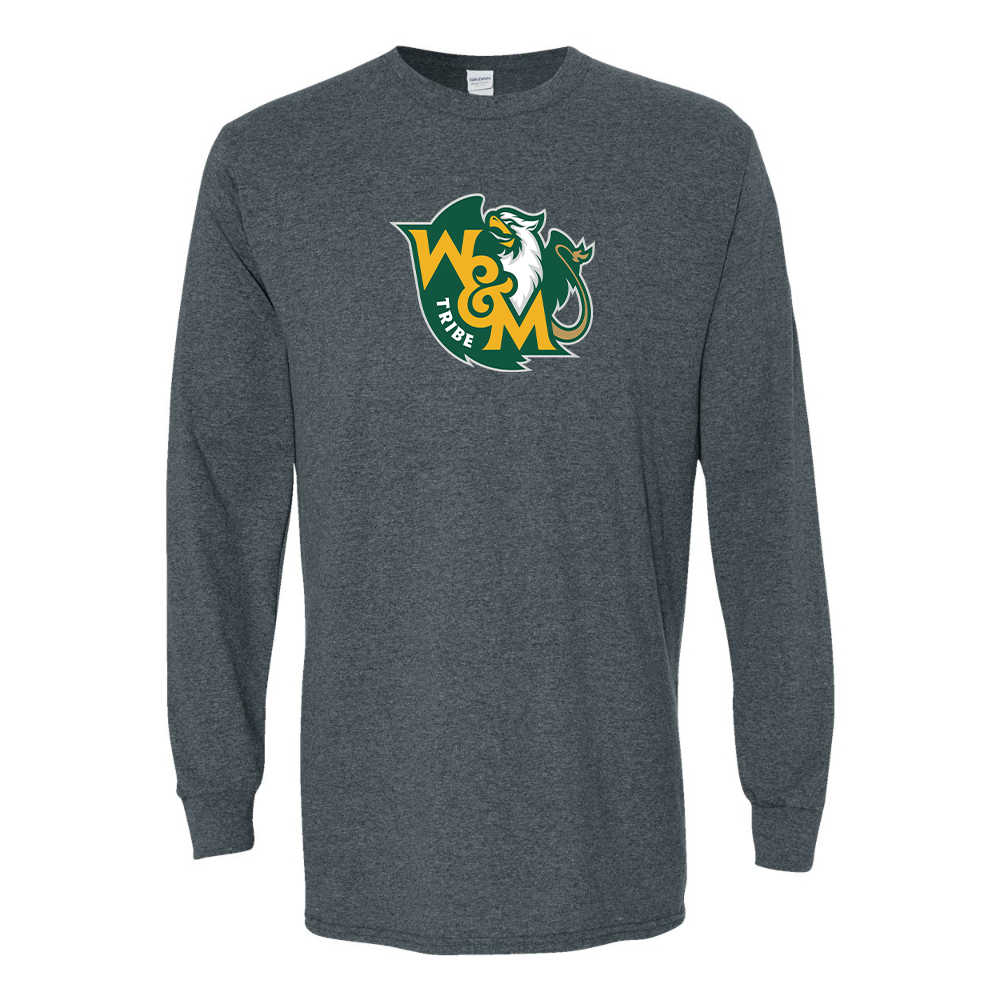 Men's William and Mary Tribe Gildan Heavy Cotton Long Sleeve T-Shirt