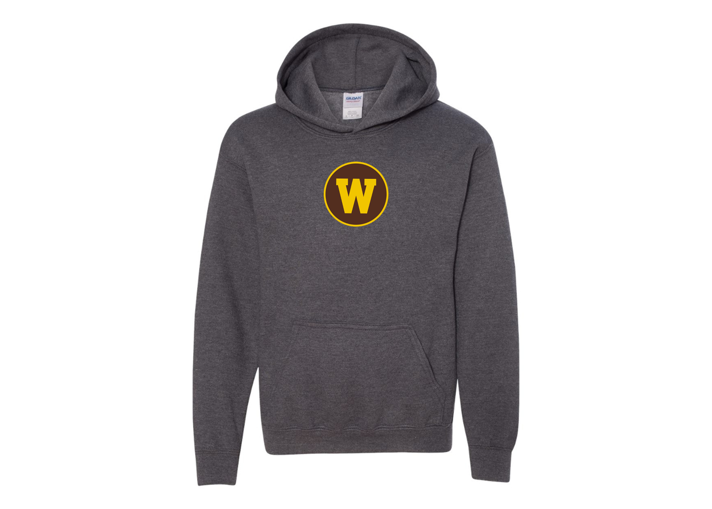 Youth Western Michigan Broncos Gildan Heavy Blend  Hooded Sweatshirt
