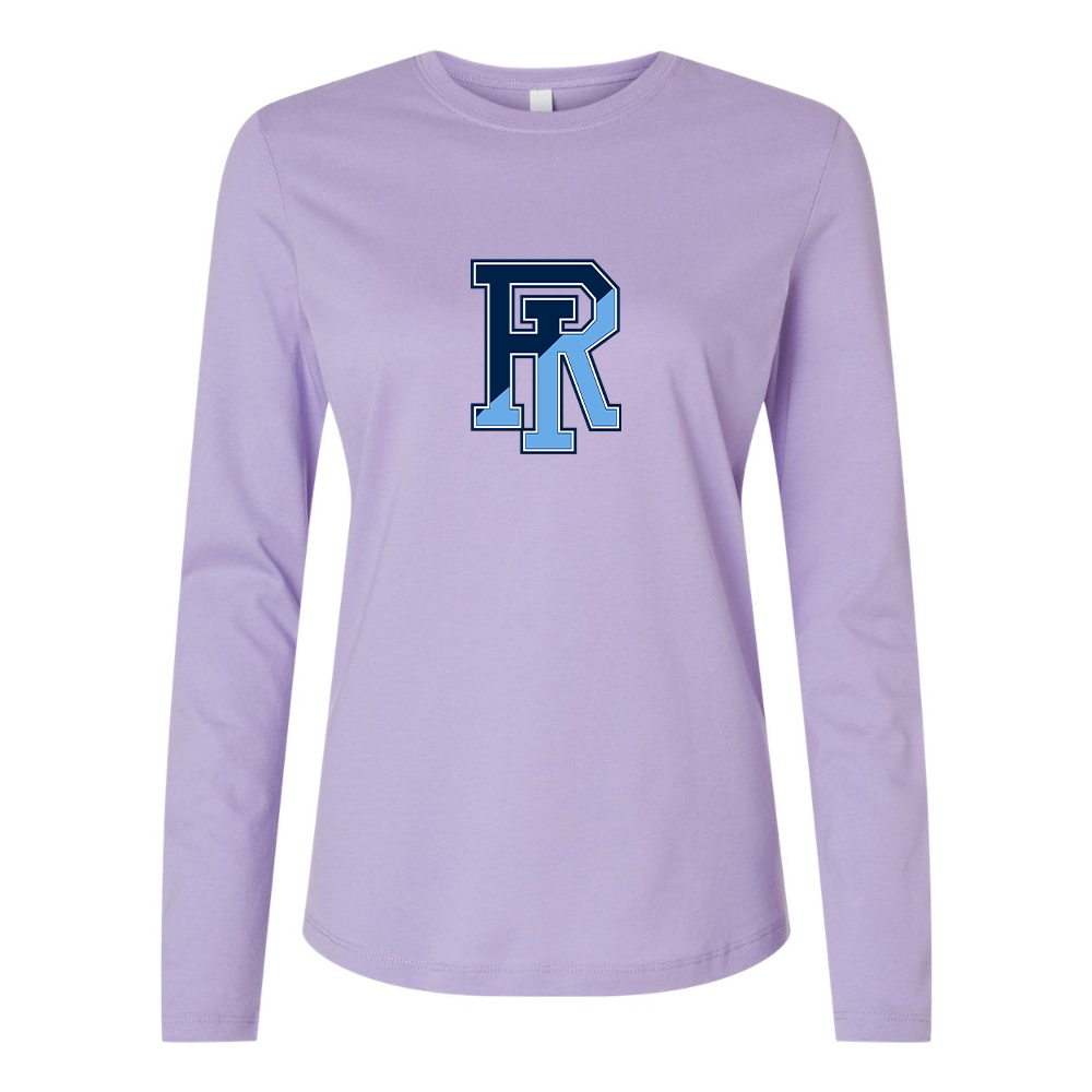 BELLA CANVAS Women’s Rhode Island Rams Logo Jersey Long Sleeve Tee