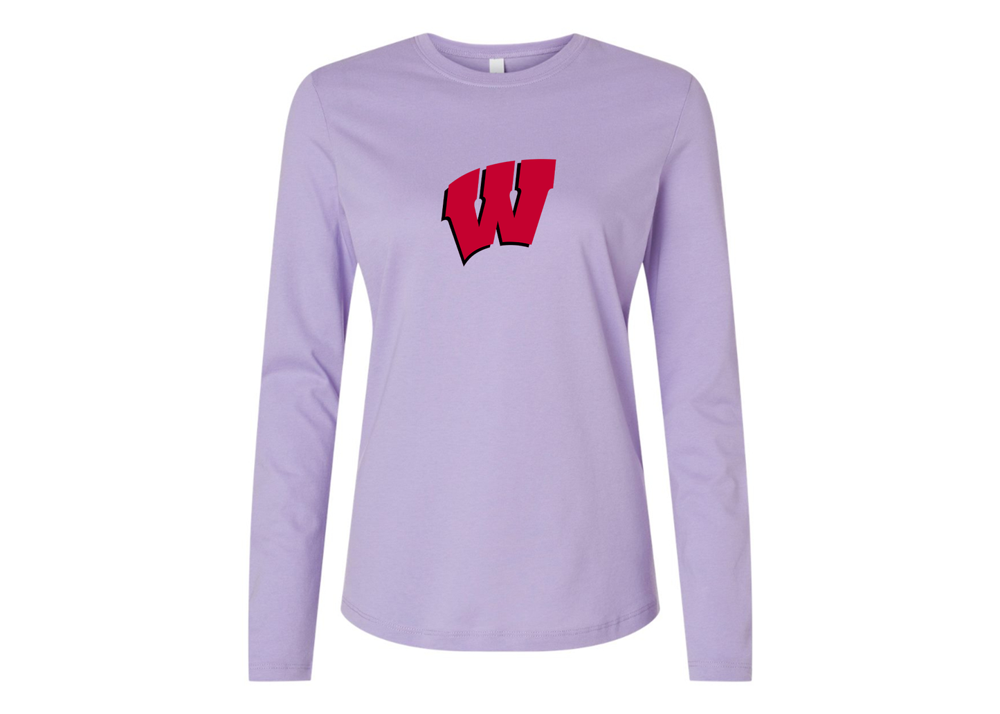 BELLA CANVAS Women’s Wisconsin Badgers Jersey Long Sleeve Tee