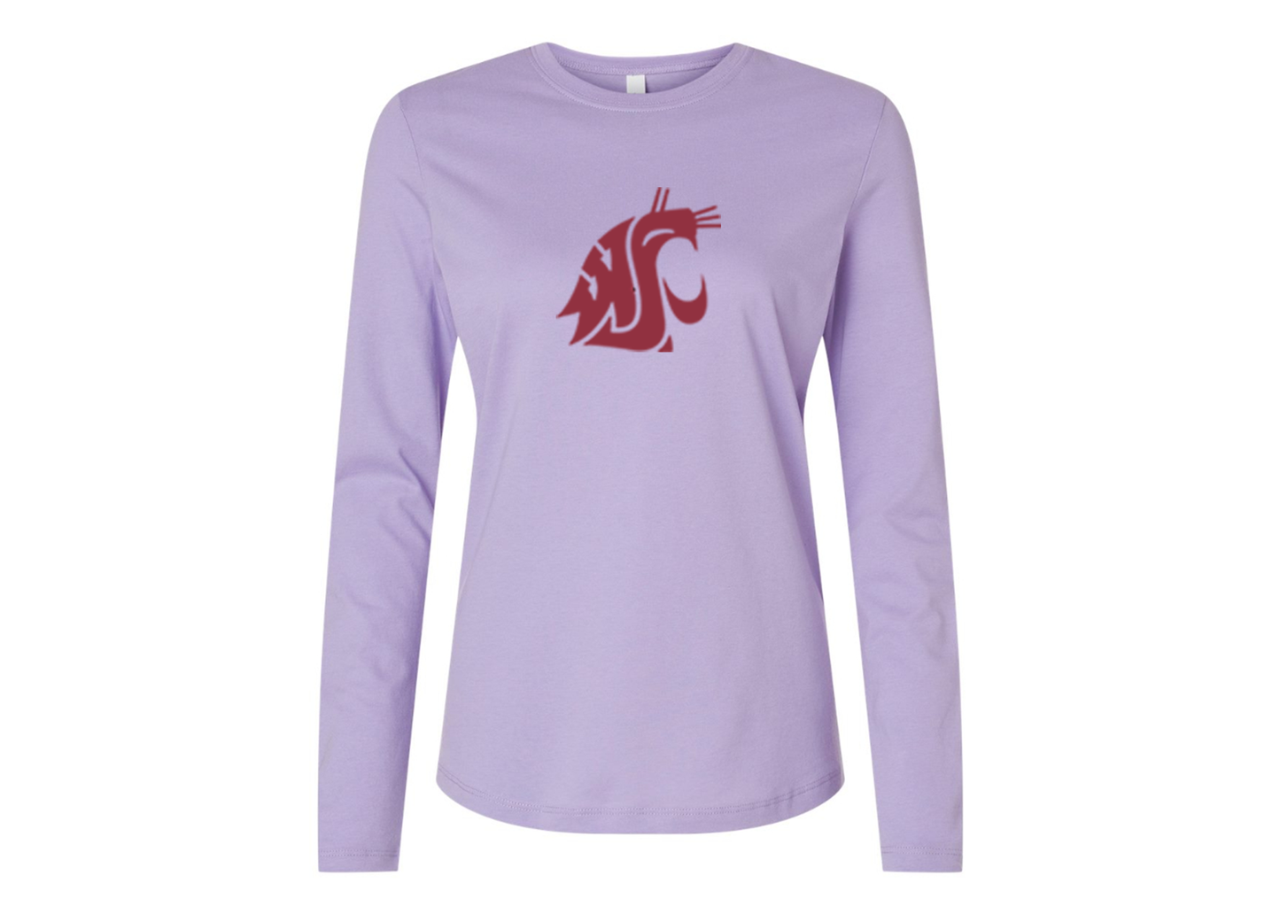 BELLA CANVAS Women’s Washington State Cougars Jersey Long Sleeve Tee