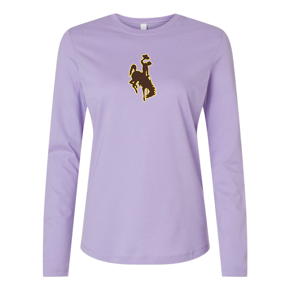 BELLA CANVAS Women’s Wyoming Cowboys Jersey Long Sleeve Tee