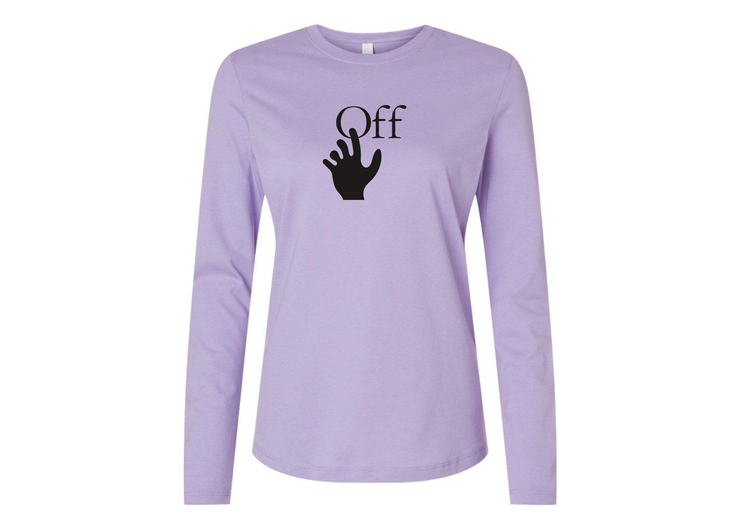 BELLA CANVAS Women’s Off-White Hand Jersey Long Sleeve Tee