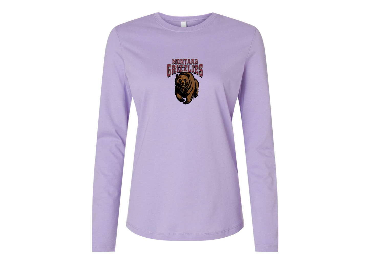 BELLA CANVAS Women’s Montana Grizzliesl Jersey Long Sleeve Tee