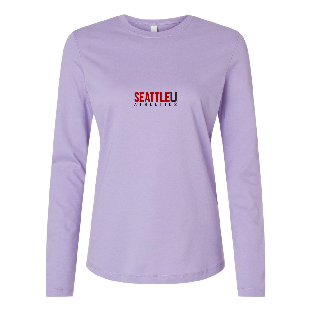BELLA CANVAS Women’s Seattle Redhawks Logo Jersey Long Sleeve Tee