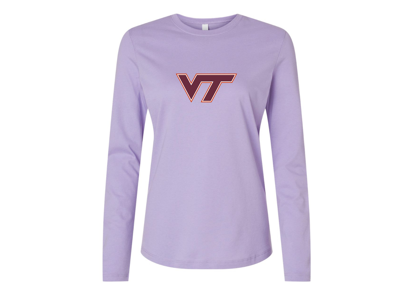 BELLA CANVAS Women’s Virginia Tech Hokies Jersey Long Sleeve Tee