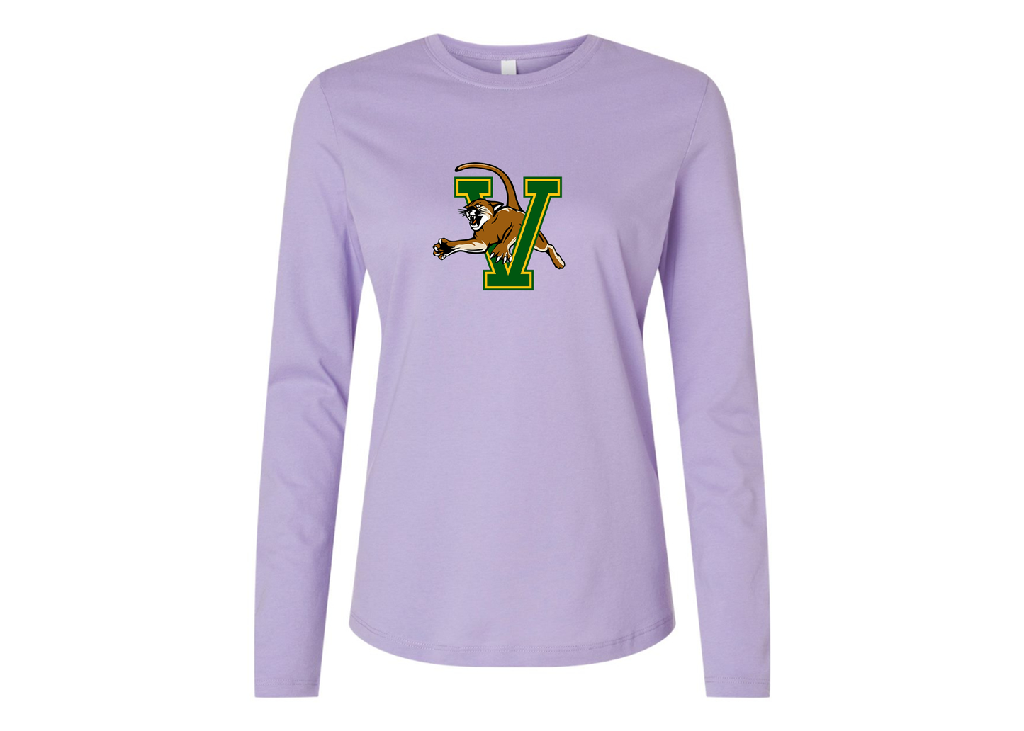 BELLA CANVAS Women’s Vermont Catamounts Jersey Long Sleeve Tee
