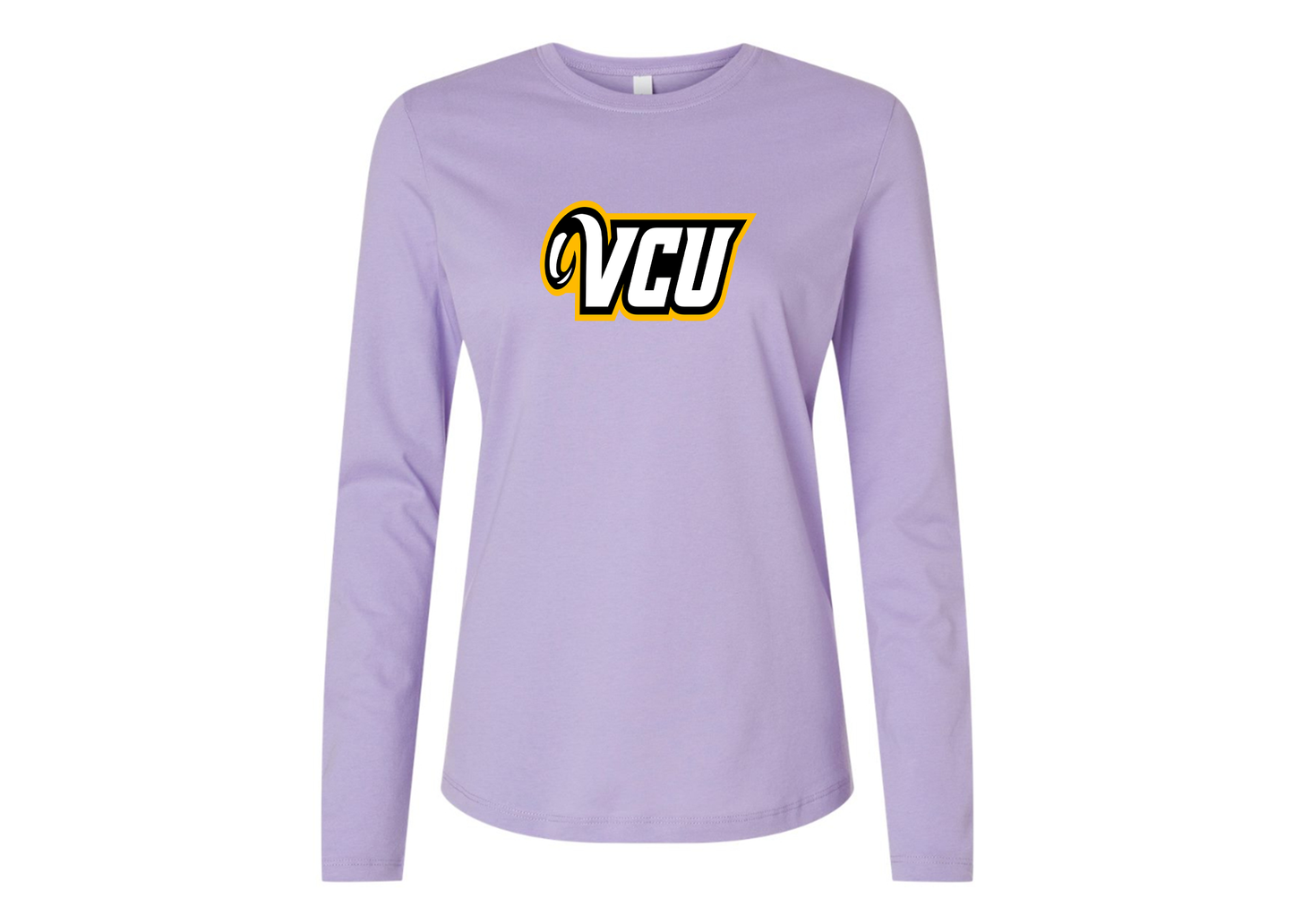 BELLA CANVAS Women’s Virginia Commonwealth Rams Jersey Long Sleeve Tee